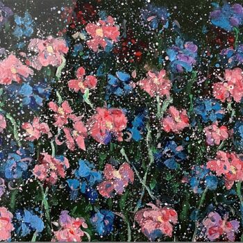 Painting titled "yard" by Vivian Wang, Original Artwork, Acrylic