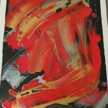 Painting titled "orientation" by Laurie Aubéry, Original Artwork, Acrylic