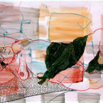 Drawing titled "croquis 11" by Constant Fenec, Original Artwork, Pastel