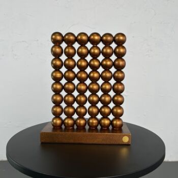 Sculpture titled "Dark bronze wall sc…" by Iryna Antoniuk (IRENA TONE), Original Artwork, Acrylic