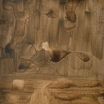 「Small abstract fram…」というタイトルの絵画 Tina Shenkによって, オリジナルのアートワーク, アクリル ウッドストレッチャーフレームにマウント