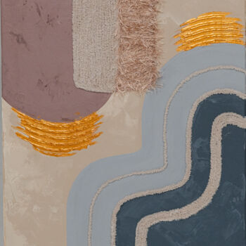 Painting titled "Soulmates" by Kristin Shandar, Original Artwork, Acrylic Mounted on Wood Stretcher frame
