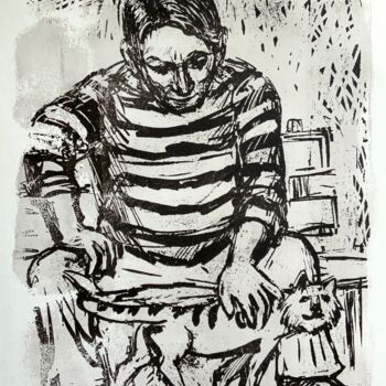 印花与版画 标题为“Striped mates” 由Igor Studenikin (iSt), 原创艺术品, 蒙纳