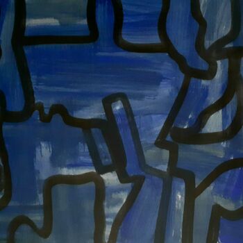 「前后」というタイトルの絵画 朝乐门によって, オリジナルのアートワーク, インク