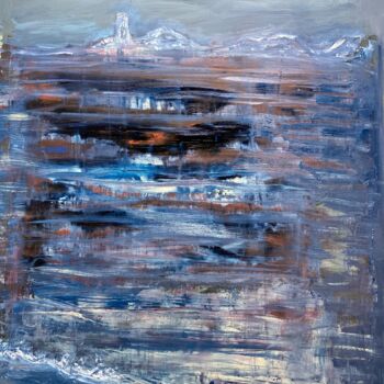 Painting titled "The Shoreline" by Steve Phillips, Original Artwork, Oil