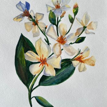 「Watercolour flowers」というタイトルの絵画 Valeriia Prasolによって, オリジナルのアートワーク, 水彩画