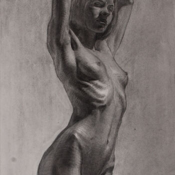 "nude" başlıklı Resim Bogdan Tolbariu tarafından, Orijinal sanat, Karakalem