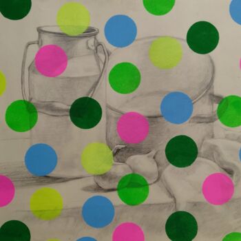Pintura intitulada "Yayoi Kusama 23" por Kyrylo Bondarenko, Obras de arte originais, Acrílico