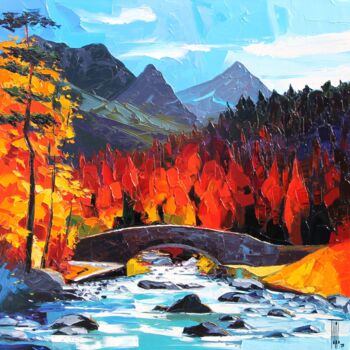 Peinture intitulée "Passage" par Pierrick Tual, Œuvre d'art originale, Huile