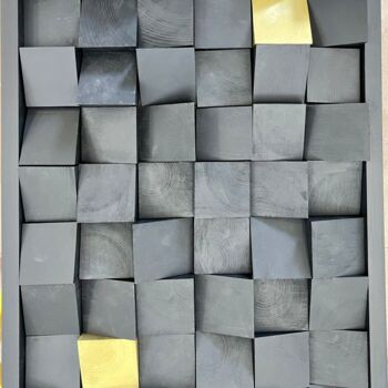 Pittura intitolato "Duo" da Maxcas Art, Opera d'arte originale, Legno Montato su Pannello di legno