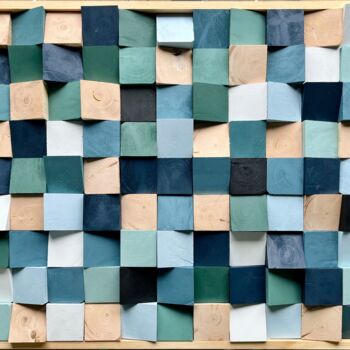 Pittura intitolato "Nuances" da Maxcas Art, Opera d'arte originale, Legno Montato su Pannello di legno