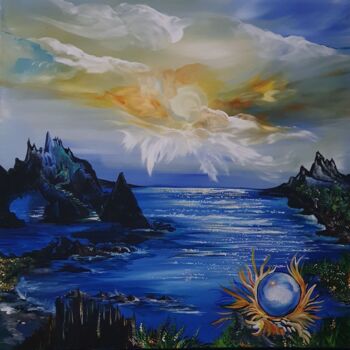 Painting titled "Connections" by Barbara Fuhrmann, Original Artwork, Acrylic