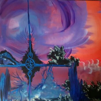 Painting titled "Another Time" by Barbara Fuhrmann, Original Artwork, Acrylic