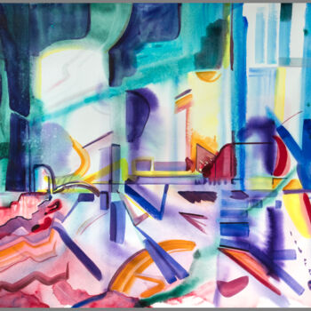 Painting titled "Watercolor nº 9" by Julian Garcia-Viso, Original Artwork, Watercolor