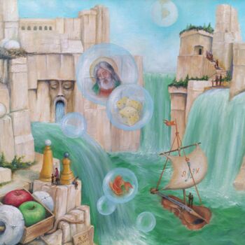 Malerei mit dem Titel "Gregory Pyra Piro p…" von Gregory Pyra Piro, Original-Kunstwerk, Öl Auf Keilrahmen aus Holz montiert