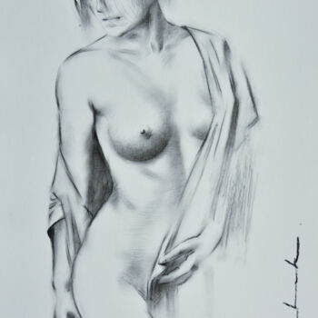 "Female Drawing 2" başlıklı Resim Chung Yau Shek tarafından, Orijinal sanat, Karakalem