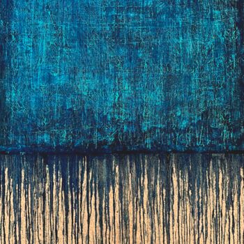Painting titled "Blue No. 6" by Carla Sá Fernandes, Original Artwork, Oil