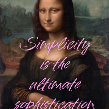 Arte digitale intitolato "Simplicity is the u…" da Kerry Pritchard, Opera d'arte originale, Pittura digitale