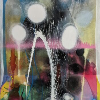 Schilderij getiteld "Resonance of Hope" door Iliad Sabchi, Origineel Kunstwerk, Acryl