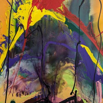 Peinture intitulée "Mythical Fusion" par Iliad Sabchi, Œuvre d'art originale, Acrylique