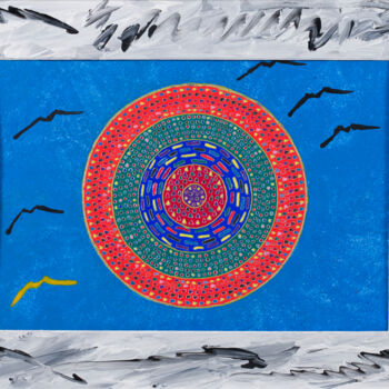 Painting titled "Le Vilain petit ois…" by Vincent Schurck, Original Artwork, Acrylic Mounted on Wood Stretcher frame