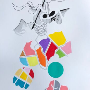 Painting titled "24 020 Emergence" by Pascal Cavalli, Original Artwork, Acrylic