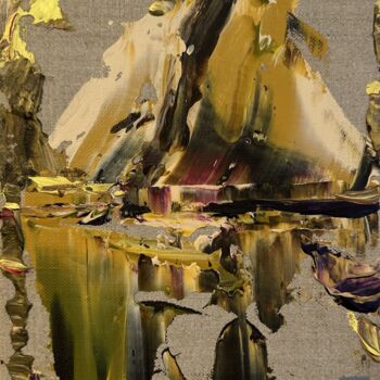 Painting titled "Landscape imprints 2" by Olia Blagov, Original Artwork, Acrylic