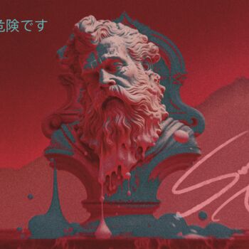 Digital Arts titled "Love is dangerous" by Gustavo Castillo, Original Artwork, Digital Painting