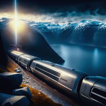 Digital Arts titled "“RAIL(NOR)WAY”" by Morten Klementsen, Original Artwork, AI generated image