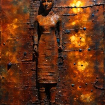 Arts numériques intitulée "Rusty Model" par Kyozai, Œuvre d'art originale, Image générée par l'IA