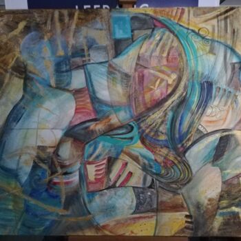 Peinture intitulée "Echoes of compassion" par Yasmina Naessens, Œuvre d'art originale, Acrylique