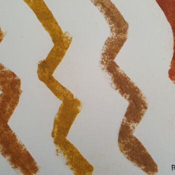 Collages titled "senteur des épices" by Laurie Aubéry, Original Artwork, Collages