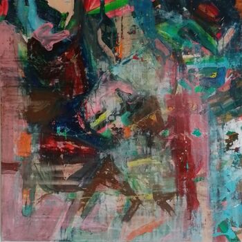 Painting titled "The Bernoulli Trial" by Jan O'Sullivan, Original Artwork, Acrylic Mounted on Wood Stretcher frame