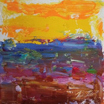 Painting titled "Картина маслом на к…" by Irina Shchelchkova, Original Artwork, Oil