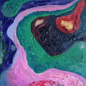 Painting titled "Картина маслом на к…" by Irina Shchelchkova, Original Artwork, Oil