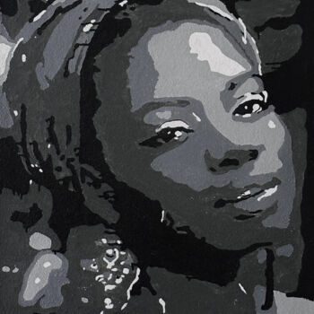Painting titled "Beauté intérieure" by Nelson Maz, Original Artwork, Acrylic