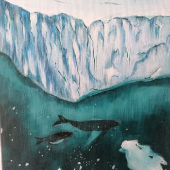 Painting titled "Iceberg" by Anastasiia Beliaeva, Original Artwork, Acrylic