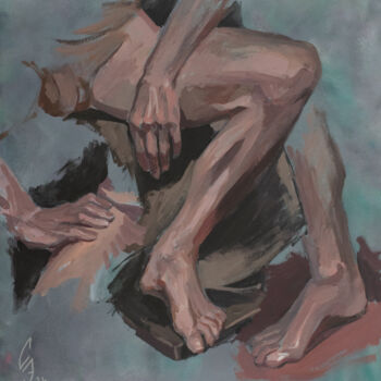 绘画 标题为“Body parts. Etude” 由Sergey Sovkov, 原创艺术品, 丙烯