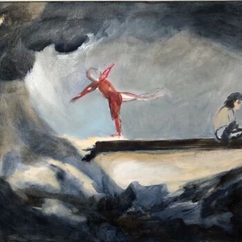Peinture intitulée "Codzienności nr 19" par Katarzyna Stopińska, Œuvre d'art originale, Huile
