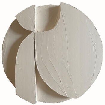 Sculpture titled "N8" by Mila Oz, Original Artwork, Acrylic Mounted on Wood Panel