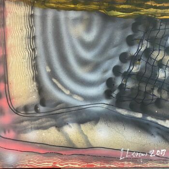 Painting titled "Abstracción 2013 Re…" by Paco Llorens, Original Artwork, Acrylic Mounted on Wood Panel