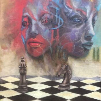 Pintura titulada "Doordringen" por Sylwia Claessen, Obra de arte original, Oleo