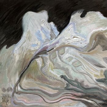 Painting titled "N. 1" by Daryna Olinkevych, Original Artwork, Oil