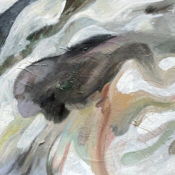 Painting titled "N. 4" by Daryna Olinkevych, Original Artwork, Oil