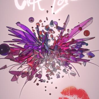 Digitale Kunst getiteld "Crash Love" door Gustavo Castillo, Origineel Kunstwerk, 3D-modellering