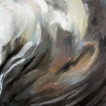 Painting titled "N. 5" by Daryna Olinkevych, Original Artwork, Oil