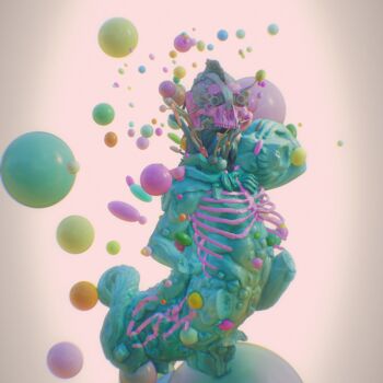 "Future Mythologies" başlıklı Dijital Sanat Gustavo Castillo tarafından, Orijinal sanat, 3D modelleme