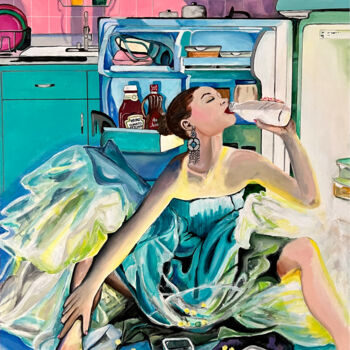 Pittura intitolato "The Morning After" da Kristin Voss, Opera d'arte originale, Acrilico