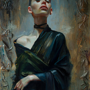Schilderij getiteld "Палата №6. Вялотеку…" door Andrei Iakovlev, Origineel Kunstwerk, Olie