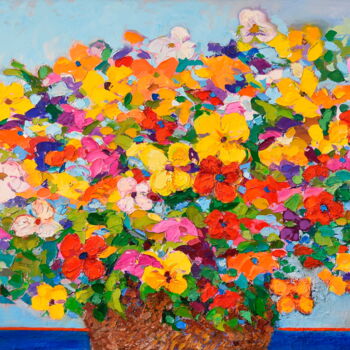 Malerei mit dem Titel "Kabloom!" von Gregory L Wilhelmi, Original-Kunstwerk, Öl